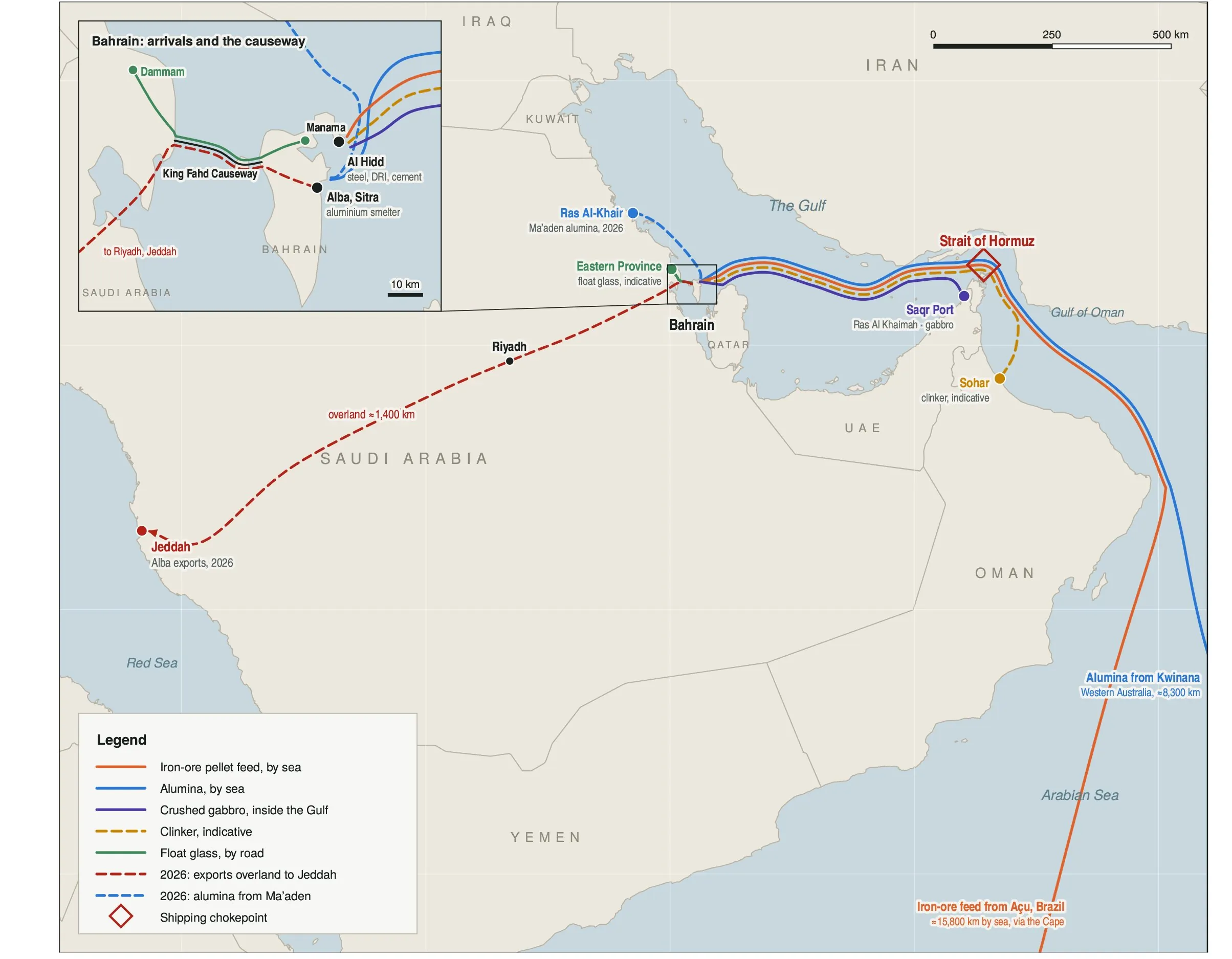 Material Cartographies: The Gulf: the last 1,000 km