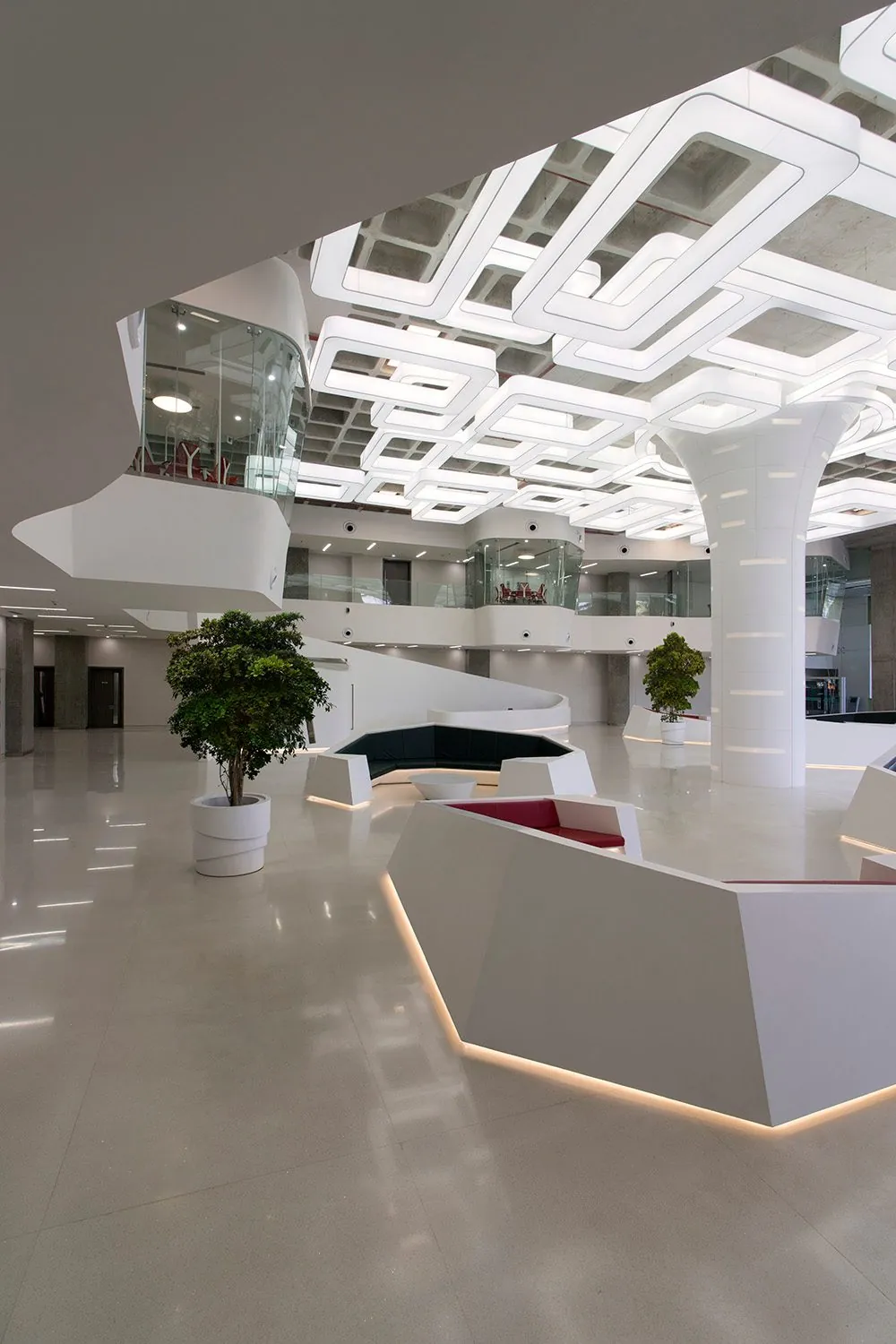 Reflected Topography: Reception desk