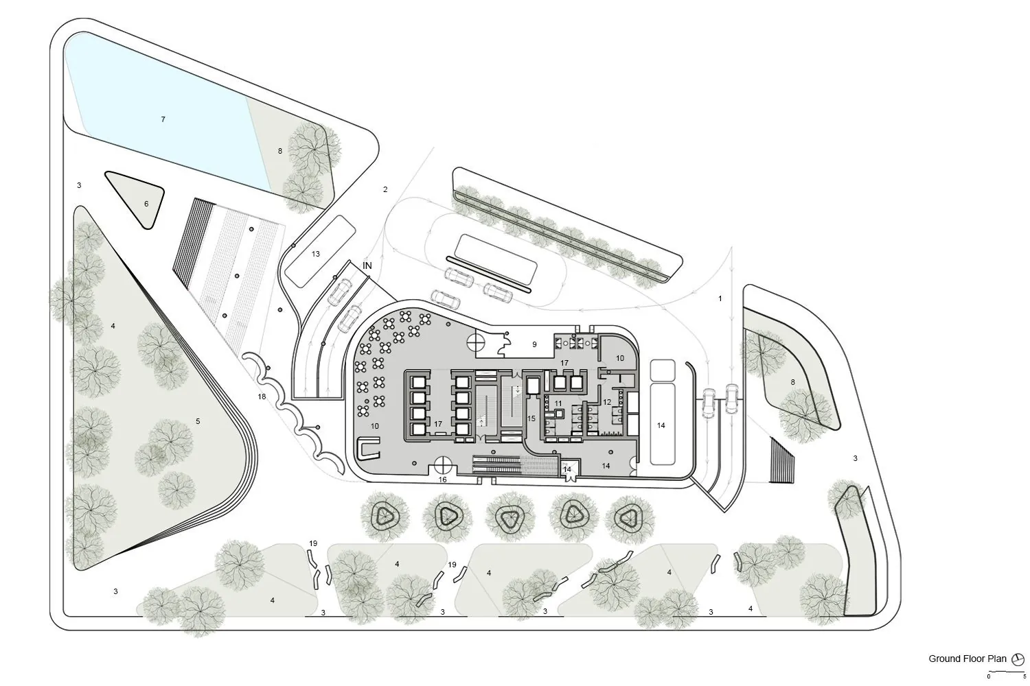 Cascadia: Ground floor plan