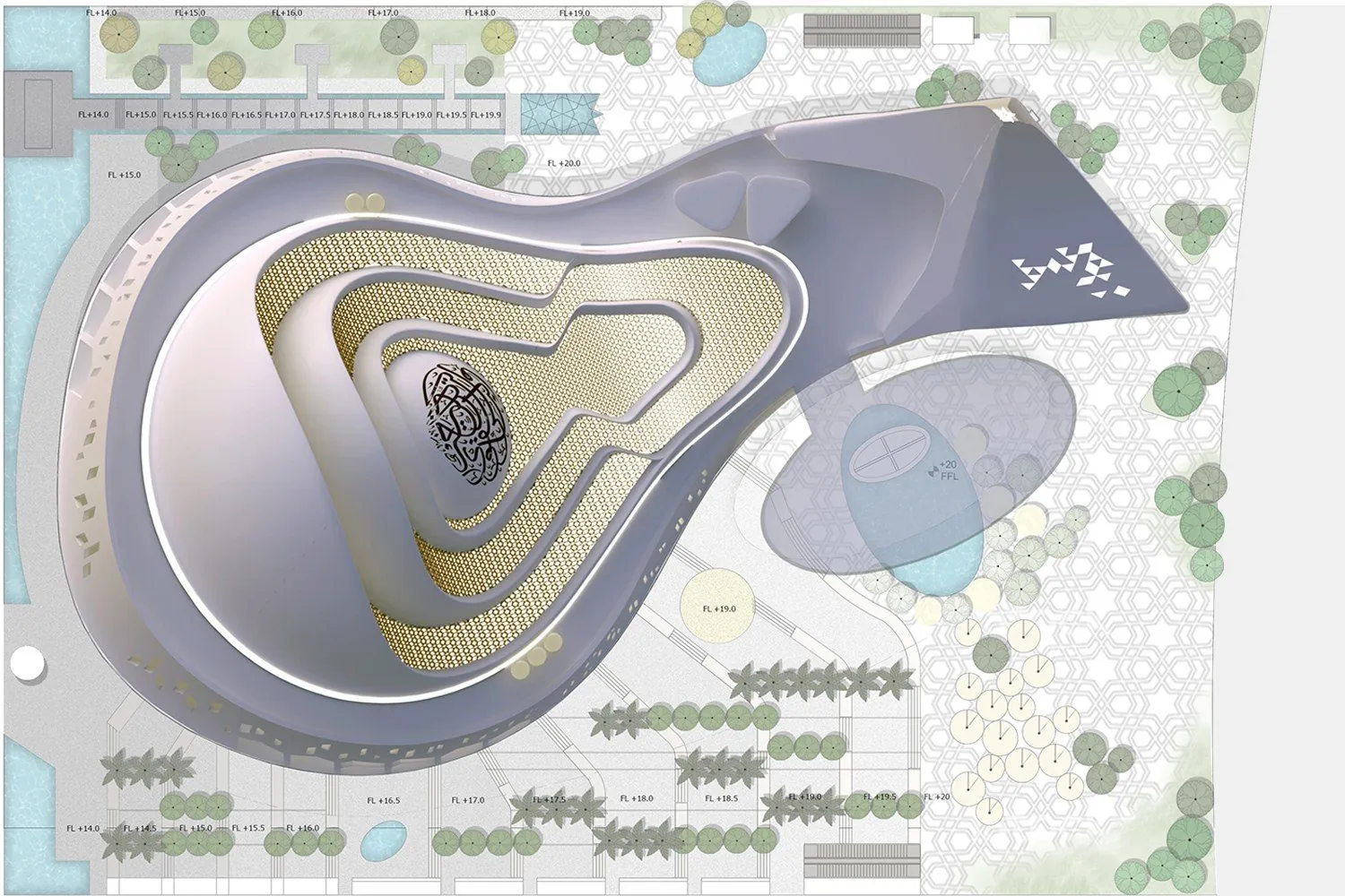 Iconic Mosque: Site plan