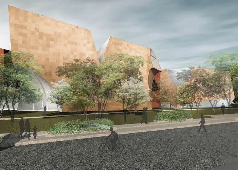 Peace Pavilion: The museum from the street