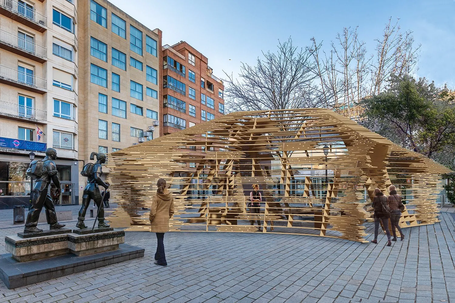 The Spline | Stack 2, Logroño, Spain: The pavilion in the square