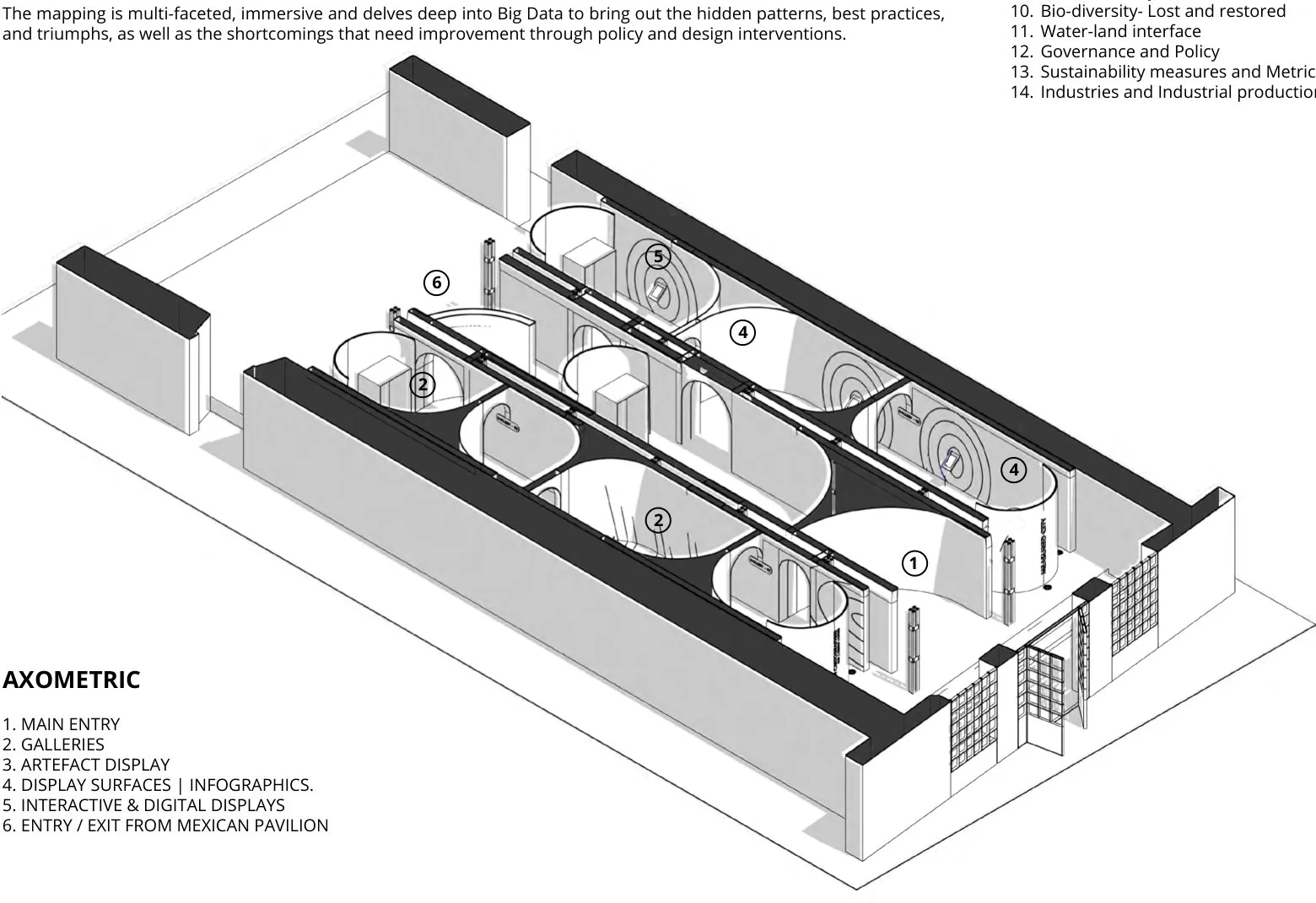 The Measured City: Axonometric view