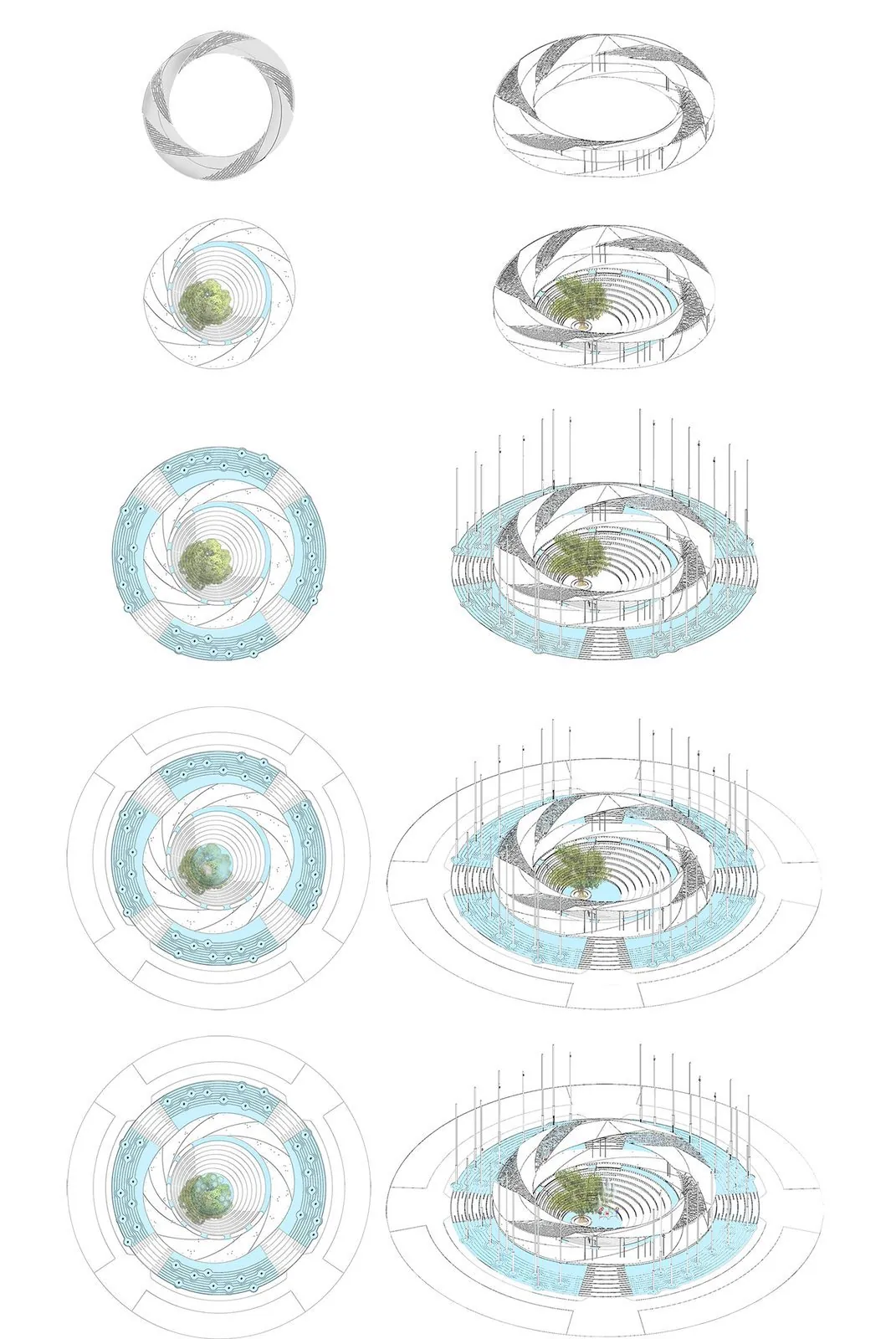 National Unity Pavilion: Diagrams