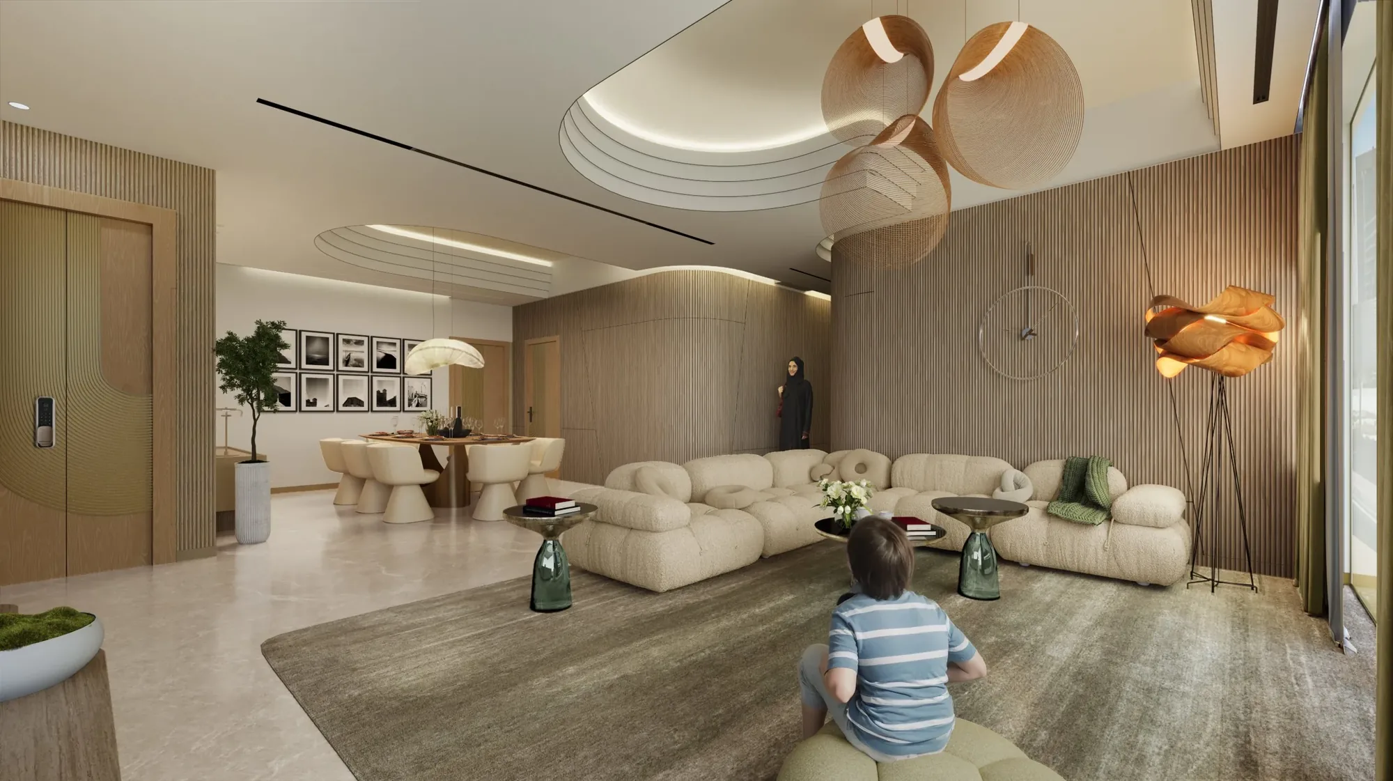 Bearys Wafira: Living and dining room of a condominium