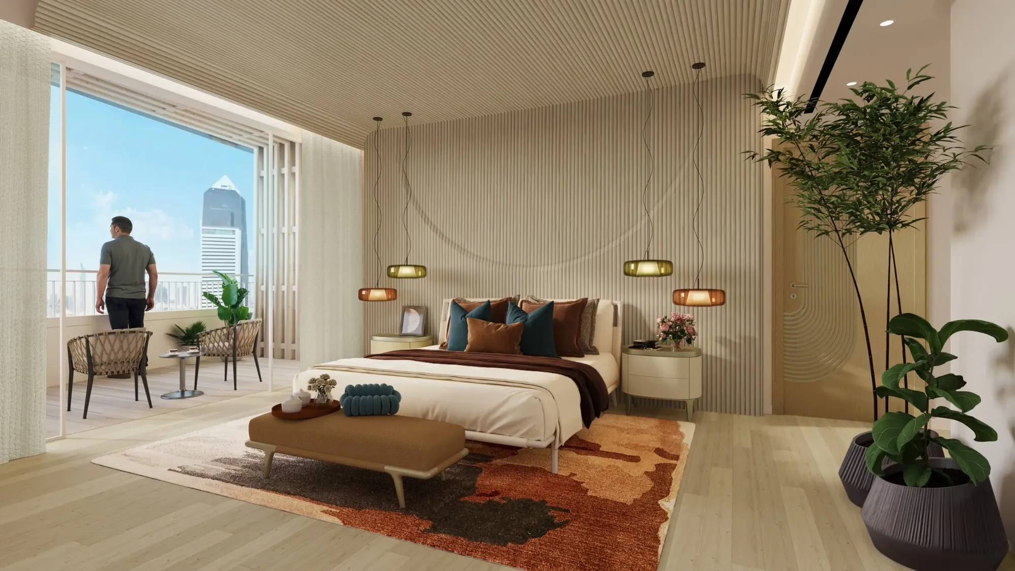 Bearys Wafira: A bedroom and its terrace